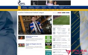 苏格兰足球超级联赛的网站截图
