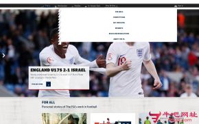 英格兰足球总会的网站截图