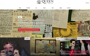 皇后乐队QUEEN的网站截图