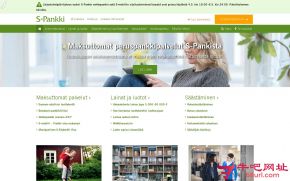 芬兰S-Bank银行的网站截图