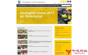 芬兰地质调查局的网站截图