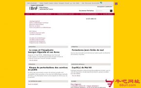 法国国家图书馆的网站截图
