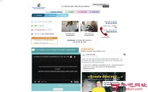法国里尔大学附属地区医院的网站截图