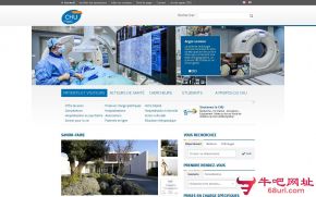 法国蒙彼利埃大学医疗中心的网站截图