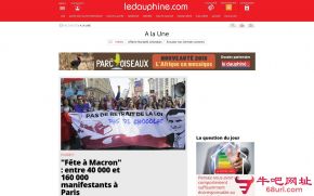 法国道芬自由报的网站截图