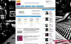 法国唱片出版业公会的网站截图