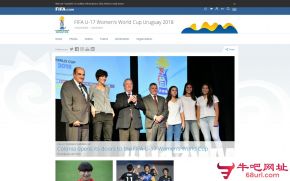 国际足联U17女足世界杯的网站截图
