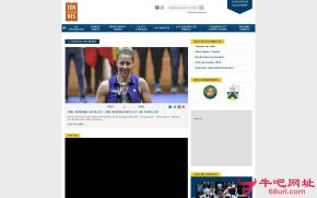法国网球协会的网站截图