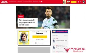 法国足球杂志的网站截图