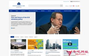欧洲中央银行的网站截图