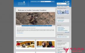 德国法兰克福大学的网站截图