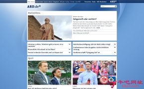 德国电视一台的网站截图