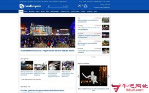 德国纽伦堡新闻报的网站截图