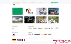 德国足球协会的网站截图