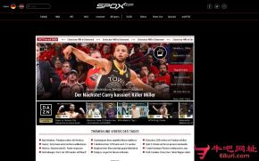 德国Spox体育网的网站截图
