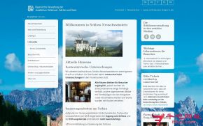 德国新天鹅堡的网站截图