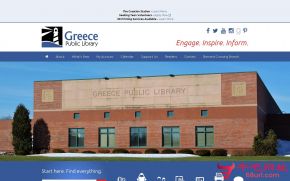 希腊公共图书馆的网站截图