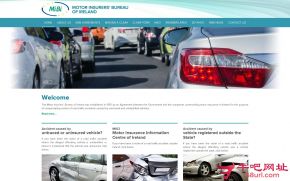 爱尔兰汽车保险局的网站截图
