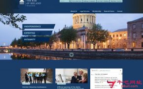 爱尔兰法律图书馆的网站截图