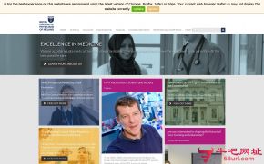爱尔兰皇家内科医学院的网站截图