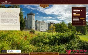 德罗莫兰城堡酒店的网站截图