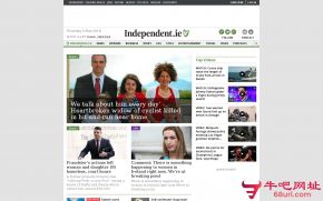 爱尔兰独立报的网站截图