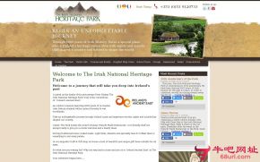 爱尔兰国家遗产公园的网站截图
