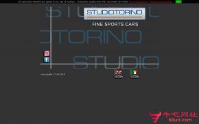 Studiotorino汽车设计工作室的网站截图