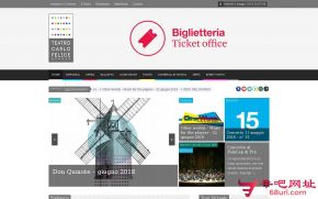 热那亚卡洛·费利切歌剧院的网站截图