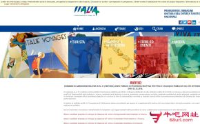 意大利国家旅游局的网站截图