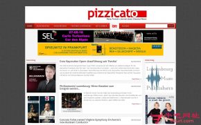 卢森堡Pizzicato音乐杂志的网站截图