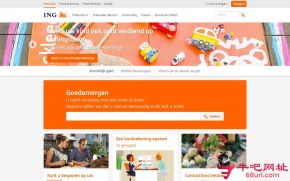 荷兰商业银行的网站截图