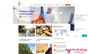荷兰合作银行的网站截图
