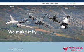 欧洲航空防务航天公司的网站截图