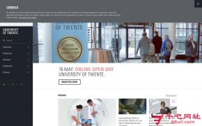 荷兰屯特大学的网站截图