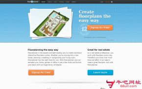 Floorplanner的网站截图