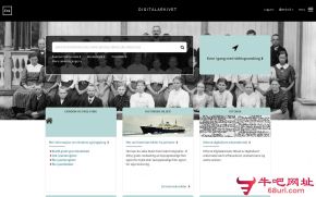 挪威数字档案馆的网站截图