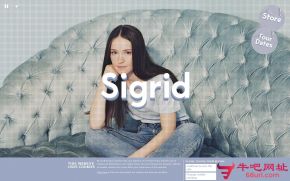 西格丽德Sigrid的网站截图