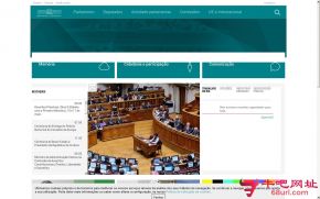 葡萄牙议会的网站截图