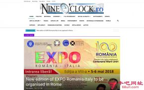 罗马尼亚九点钟报的网站截图