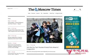 圣彼得堡时报的网站截图