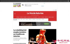 西班牙阿斯图里亚斯之声的网站截图