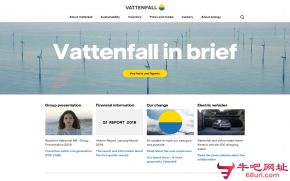 瑞典大瀑布电力公司的网站截图