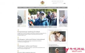 瑞典王室的网站截图