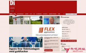 瑞典工商业日报的网站截图