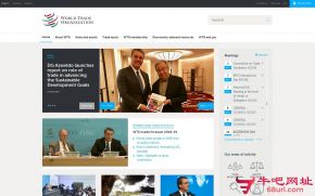 世贸组织WTO的网站截图