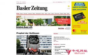 瑞士巴塞尔报的网站截图