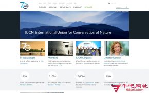 世界自然保护联盟的网站截图