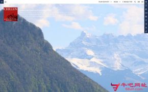 瑞士西庸城堡的网站截图