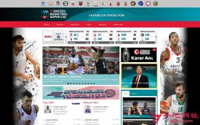 土耳其篮球超级联赛的网站截图